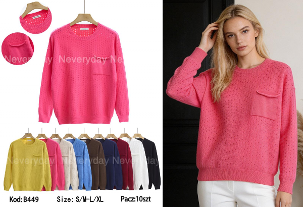 Swetry damskie Roz S/M-L/XL, Mix Kolor Paczka 10 szt