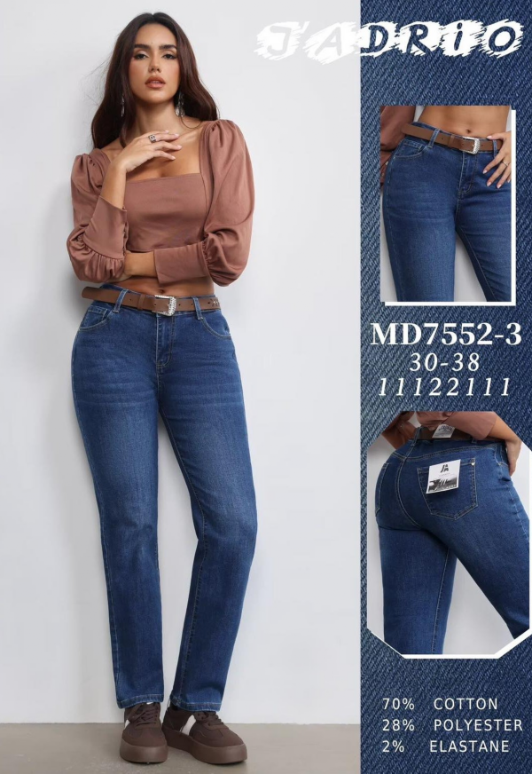 Spodnie damskie jeansy Roz 30-38, 1 Kolor Paczka 10 szt