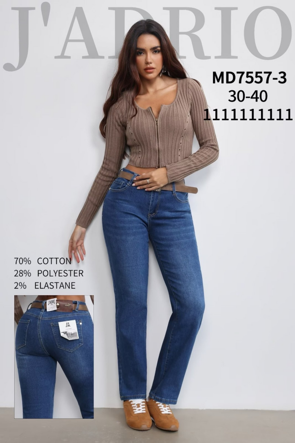 Spodnie damskie jeansy Roz 30-40, 1 Kolor Paczka 10 szt