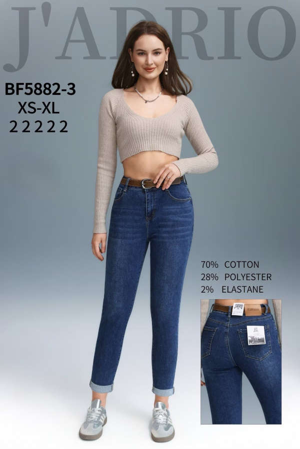 Spodnie damskie jeansy Roz XS-XL, 1 Kolor Paczka 10 szt
