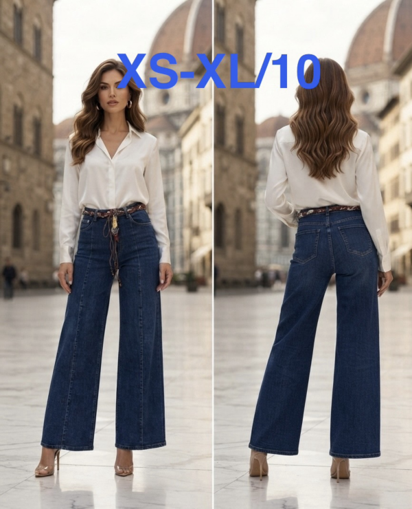Spodnie damskie jeansy Roz XS-XL, 1 Kolor Paczka 10 szt
