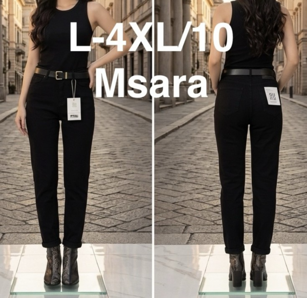 Spodnie damskie jeansy Roz L-4XL, 1 Kolor Paczka 10 szt