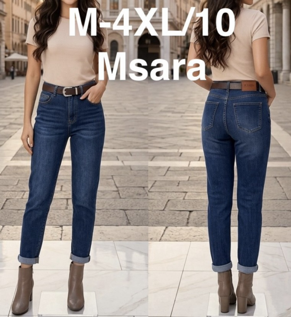 Spodnie damskie jeansy Roz M-4XL, 1 Kolor Paczka 10 szt