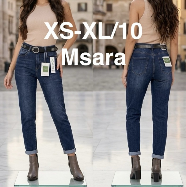 Spodnie damskie jeansy Roz XS-XL, 1 Kolor Paczka 10 szt